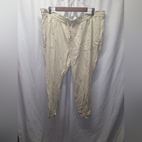 Old navy XL 55% linen pants - Picture 1 of 6